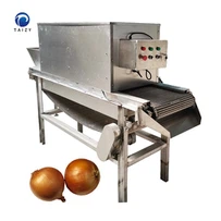 チェーン式玉ねぎ皮むき機