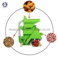 ラッカセイの殻むき者