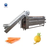 ポテトスパイラルブラシ洗浄機